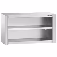 خزانة حائط ستانلس ستيل PREMIUM - 1000x400mm - بدون باب انزلاقي - ارتفاع 650 mm