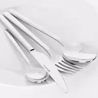 Cutlery set - Giancarlo - 18/10 stainless steel - Knife224mm; Fork205mm; Spoon205mm; Dessert spoon164mm - incl. cutlery box - Mirror - 24-piece set - For 6 people