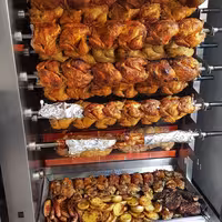 Stainless Steel Rotisserie Spit - for Charcoal Chicken Rotisserie Oven - Length: 135cm - compatible with HKGM Series