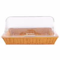 Bread Basket - with Rolltop Cover - square