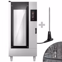 Commercial Electric Combi Oven- Digital Controls - 20x GN 1/1 - incl. Automatic washing system, Core temperature probe & Trolley
