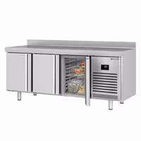 Rashladni pult PREMIUM PLUS - 1960x600 mm - 385 l - Ventilirano hlađenje - s 3 vrata - Podignuti rub