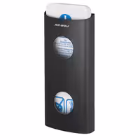 AIR-WOLF | Distributore di sacchetti sanitari fino a 25 sacchetti sanitari - Acciaio inox nero opaco