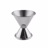 (6 adet) Paslanmaz Çelik Jigger - İki Ölçekli - 2/4cl - dış yazı