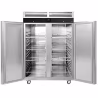 Szafa chłodnicza PREMIUM – stal nierdzewna – GN 2/1 – 1350 L – z 2 drzwiami