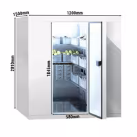 Rashladna komora - 1200x1500 mm - 2,60 m³