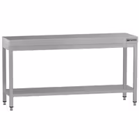 طاولة عمل ستانلس ستيل ECO - 2000x600mm - مع رف سفلي