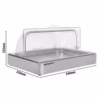 Roll-top Cover - GN 1/1 - 540x335mm - Height: 255mm - incl. GN 1/1 container & 2 ice packs