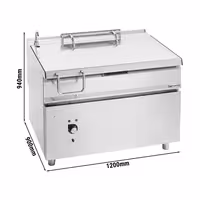 Električna nagibna tava - 120 l - 14,4 kW - s elektromotornim nagibanjem - linija 900