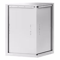 Ugaona zidna ormarić od nehrđajućeg čelika – 700 x 700 mm – sa krilnim vratima – visina: 1000 mm