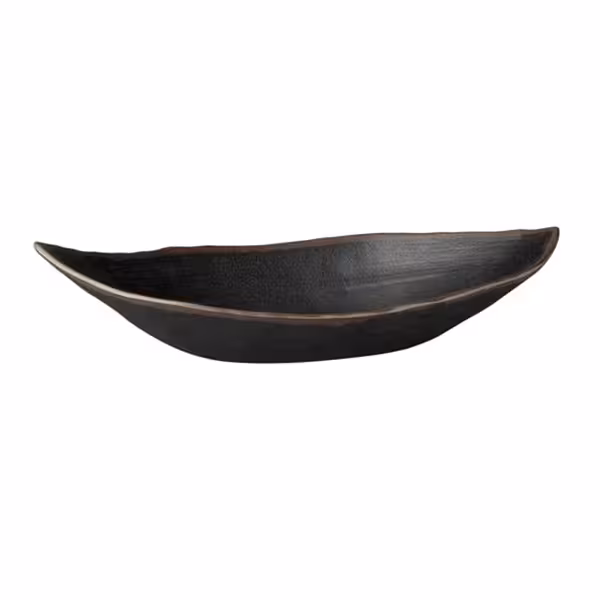 (6 adet) Kase - Melamin - MARONE - 0,9L - 360x190mm - Derinlik:80mm - Siyah/Kahverengi
