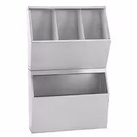 Zidna polica od nehrđajućeg čelika (inox) - 500x800 mm - Dubina: 200 mm
