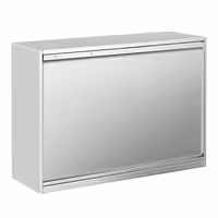 خزانة حائط ستانلس ستيل PREMIUM - 1000x400mm - مع باب انزلاقي - ارتفاع 800 mm
