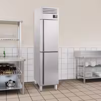 Szafa mroźnicza Premium PLUS – stal nierdzewna – GN 1/1 – 325 L – z 2 półdrzwiami