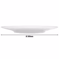 (6 adet) SELTMANN WEIDEN | Tabak - düz - Ø 300 mm - Beyaz