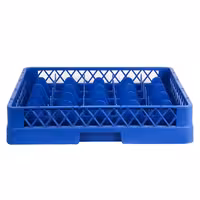 Diskback - 500x500x100 mm - 25 fack - blå - passar till ARU25N - för glas
