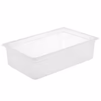 (6 Pezzi) Contenitore in Polipropilene - GN 1/1 - Semitrasparente - 25,5 L - Altezza: 200 mm