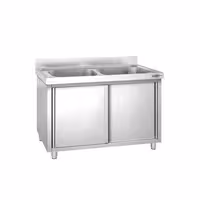PREMIUM ormarić za pranje lonaca – 1600 x 600 mm – s 2 sudopera