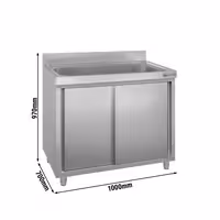 ECO ormar za pranje posuđa – 1000 x 700 mm – s 1 sudoperom