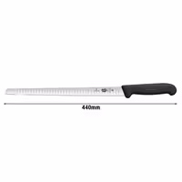 VICTORINOX | FIBROX - cuțit pentru somon cu margine festonată - lamă: 300mm