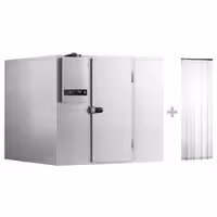 Zamrzivačka komora - 2100x2100 mm - 6,12 m³ - uklj. zamrzivački agregat i PVC lamele - -20/-10 °C