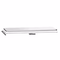 Donja polica - inox - 1800x663x87 mm - kompatibilno sa za radne stolove ATK187 i ATK187A