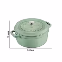 STAUB | Cocotte Round Enamelled Cast Iron Casserole Dish – Ø 180 mm