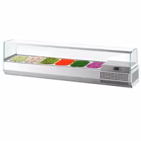 Countertop Prep Well / Refrigerated Topping Unit PREMIUM PLUS - 1733x413mm - 6x GN 1/3