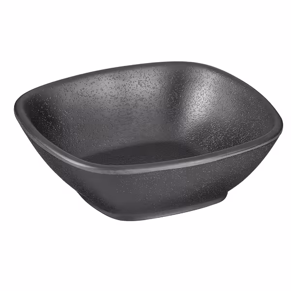 (6 adet) Kase - ZEN - Melamin - 200ml - köşeli - 120x120mm - Derinlik:40mm - Siyah