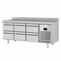 Aukstuma galds PREMIUM PLUS - 1960x600 mm - 385 l - ar 6 atvilktnēm - Ar apmali