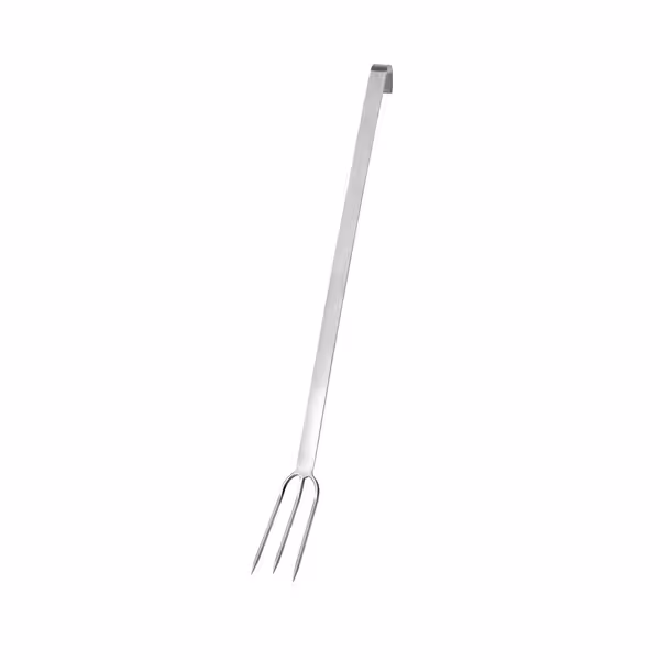 (4 bucăți) Furculiță pentru tranșat/carne – cu 3 dinți – lungime: 500 mm