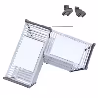 CAMBRO | Regał dodatkowy CAMSHELVING® Basics Plus – szerokość: 870 mm – wysokość: 1830 mm – z 3 półkami wentylowanymi i 1 półką pełną