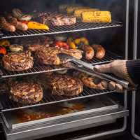 Gas-fired smoker oven with cooking and smoking function – 70 kg – incl. 4 racks