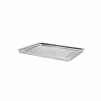Blacha ekspozycyjna – stal nierdzewna – 393 x 268 x 40 mm – z obrzeżem