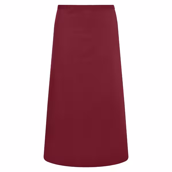 KARLOWSKY | Basic Bistro Waist Apron – Bordeaux - 100×75 cm - 65% Polyester / 35% Cotton