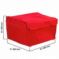 Termo torba za dostavu pizze - za 8 obiteljskih pizza - 60x40 cm - Crvena