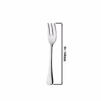 (12 pcs) Dessert fork Mila - 18/10 stainless steel - 144mm - Mirror