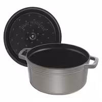 STAUB | Mini Cocotte Round Enamelled Cast Iron Casserole Dish – Ø 140 mm – Graphite Grey