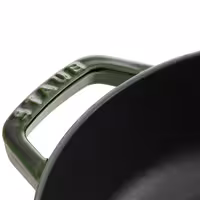 STAUB | SPECIALITIES - Wok sa staklenim poklopcem - Ø 300 mm - Liveno željezo - Boja bosiljka