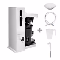 Commercial Filter Coffee Machine - 5L - 4.5 kW - with direct water connection & hot water tap - incl. thermal container