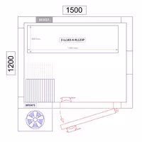 وحدة رفوف ألمنيوم - بداية - 1195x1800mm - عمق: 360 mm - 4 رفوف - الحمولة: 600 kg