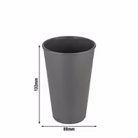 (24 pcs) Polycarbonate Cup (reusable) - 400ml - Grey - fits Reusable Lids MWDGK35