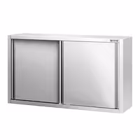 خزانة حائط ستانلس ستيل PREMIUM - 1400x400mm - مع باب انزلاقي - ارتفاع 800 mm