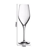 (6 szt.) WMF | Kieliszek do szampana 29 DIVINE – 265 ml – z cechą 100 ml