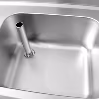 Sudoper s ormarićem PREMIUM - inox - 2000 x 700 mm - sa 2 korita - korita sredina