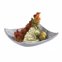 (12 adet) Ramekin (Sos Kasesi) - ELEMENT - Melamin - 40ml - köşeli - 105x105mm - Gri