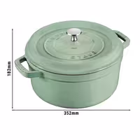 STAUB | LA COCOTTE - Cocotte - Ø 280 mm - Lijevano željezo - Zelena boja kadulje