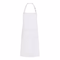 KARLOWSKY | LSTK34W Tenerife Bib Apron – White - Adjustable Neck - 2 Pockets - One Size