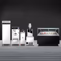 Ice Cream Display Freezer | ADAM - 1200mm - Ventilated cooling - with LED lighting - for 12 x 5 litres Napoli pans or 8 x 7 litres - Black