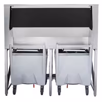 Commercial Ice Machine - Nugget - 335 kg/24 h - incl. ice storage container & transport trolley